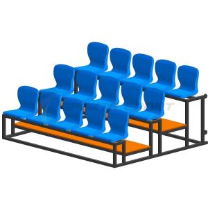 Купить Трибуна мобильная 3 ряда сиденья пластиковые на 15 мест в Заводоуковске 