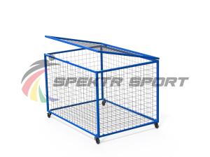 Купить Корзина для хранения мячей передвижная металлическая (сетка) в Заводоуковске 